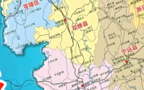 祁阳县地图（祁阳县地图各乡镇分界点）