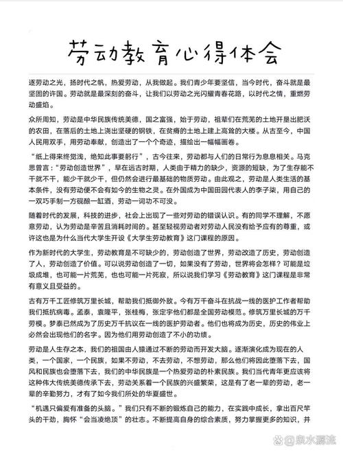 劳动教育实践（劳动教育实践报告）