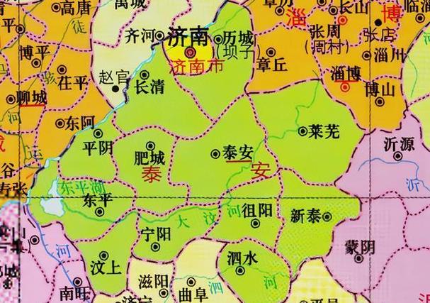 肥城市区地图（肥城市区划图）