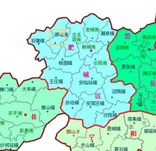 肥城市区地图（肥城市区划图）